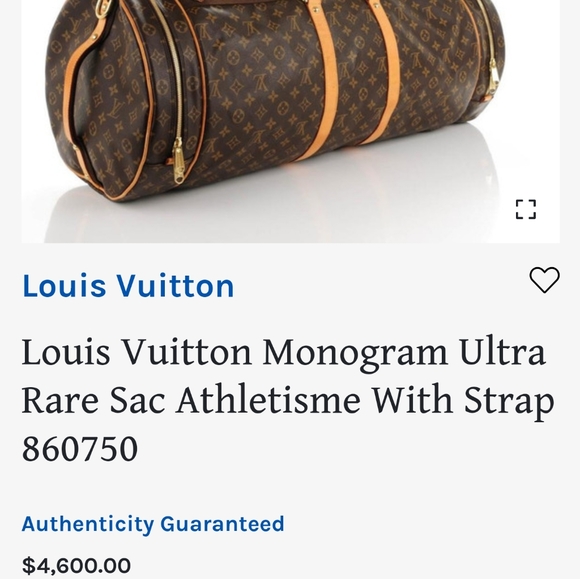 SOLD eBAY Louis Vuitton Sac Athletisme Bag - Picture 16 of 16